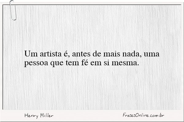 Frase de Henry Miller