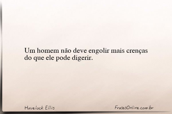 Frase de Havelock Ellis