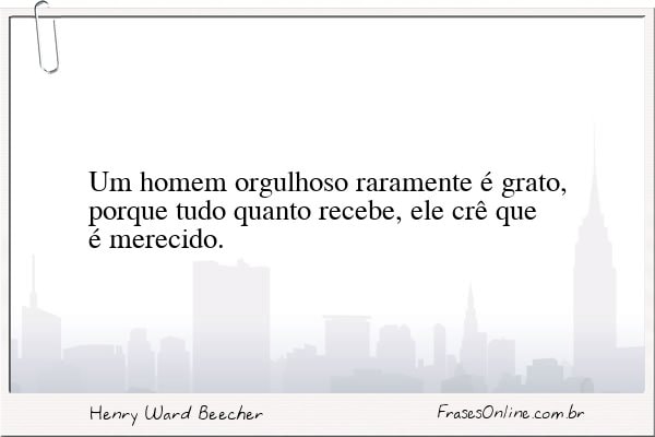 Frase de Henry Ward Beecher