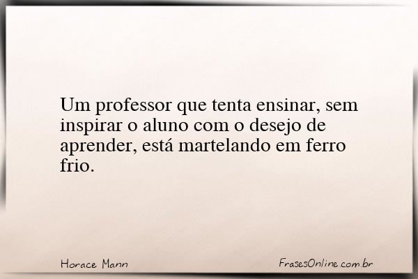 Frase de Horace Mann