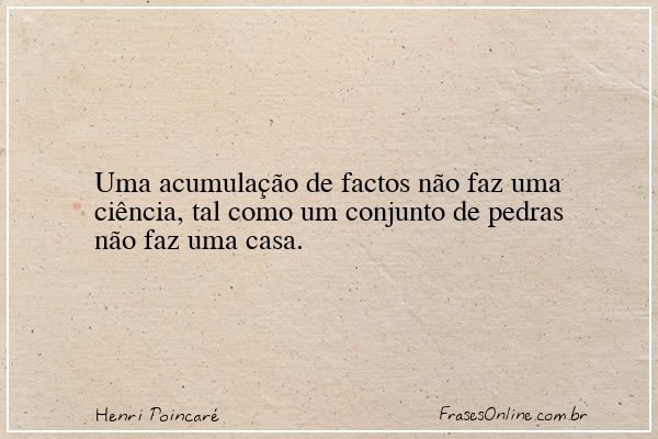 Frase de Henri Poincaré