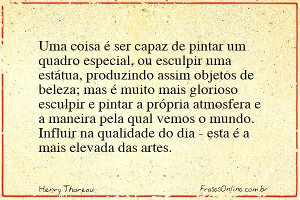 Frase de Henry Thoreau