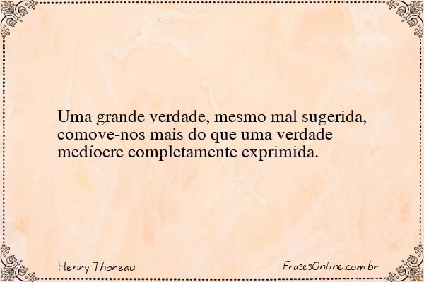 Frase de Henry Thoreau