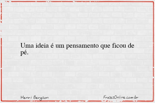 Frase de Henri Bergson
