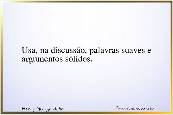 Frase de Henry George Bohn
