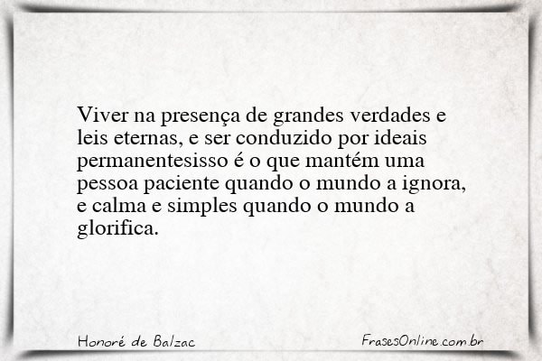 Frase de Honoré de Balzac