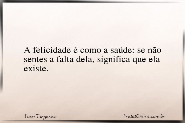 Frase de Ivan Turgenev