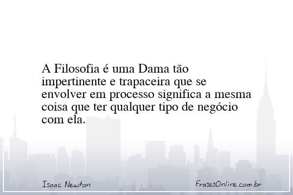 Frase de Isaac Newton