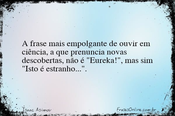 Frase de Isaac Asimov