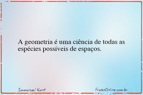 Frase de Immanuel Kant