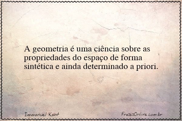Frase de Immanuel Kant