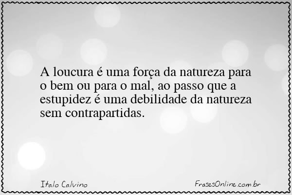 Frase de Italo Calvino
