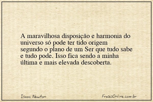 Frase de Isaac Newton
