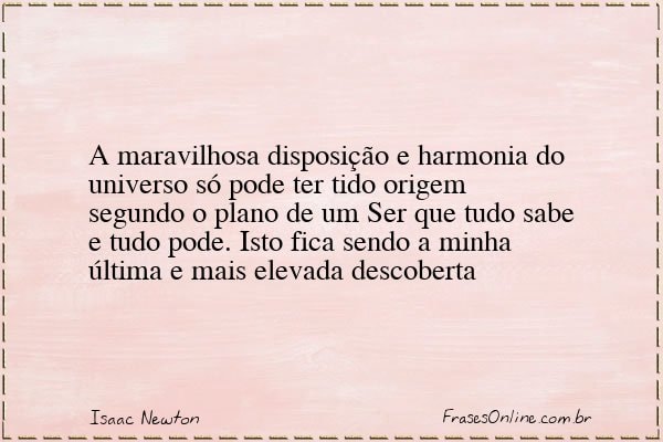 Frase de Isaac Newton