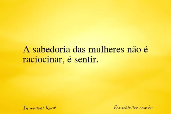 Frase de Immanuel Kant