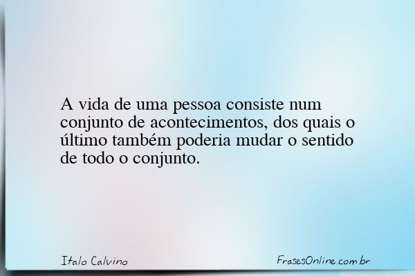 Frase de Italo Calvino