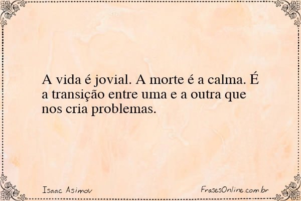 Frase de Isaac Asimov