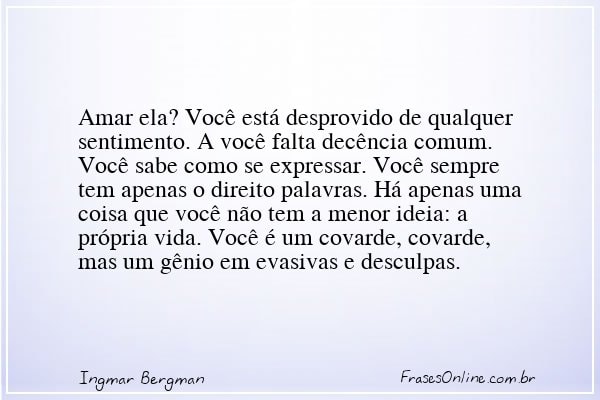 Frase de Ingmar Bergman