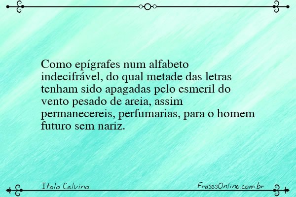 Frase de Italo Calvino