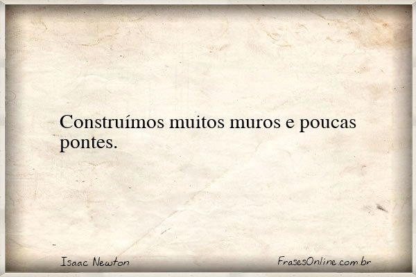 Frase de Isaac Newton