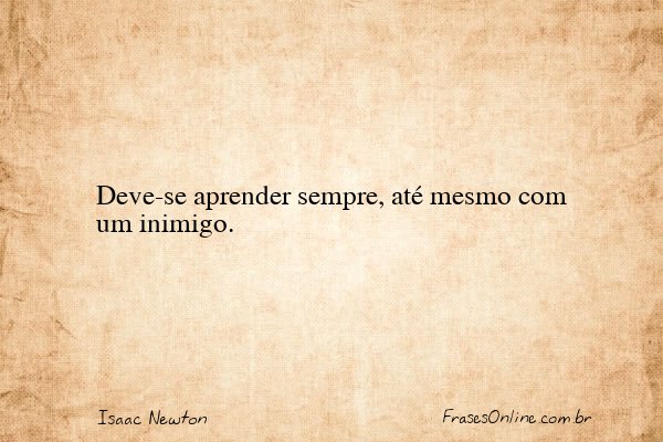 Frase de Isaac Newton