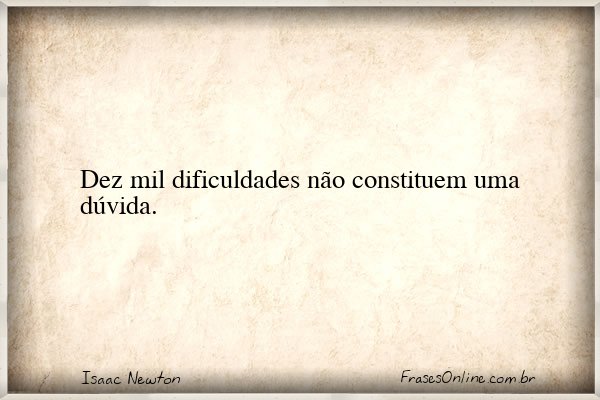 Frase de Isaac Newton