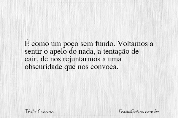 Frase de Italo Calvino