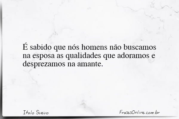 Frase de Italo Svevo