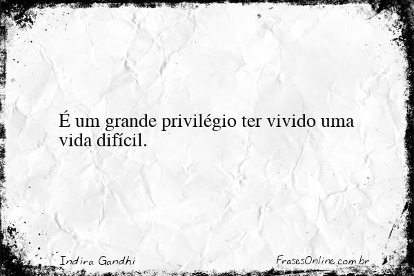 Frase de Indira Gandhi