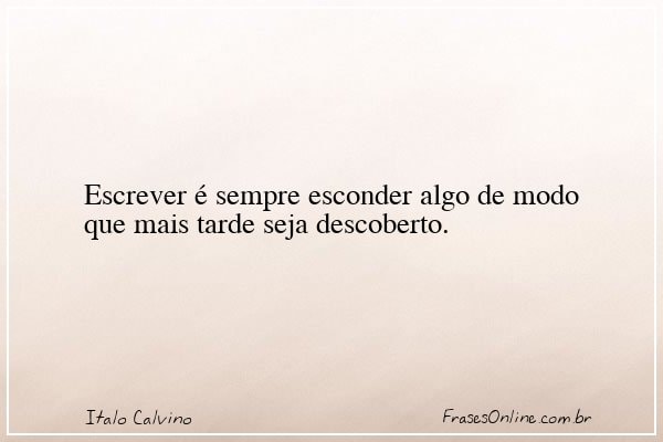 Frase de Italo Calvino