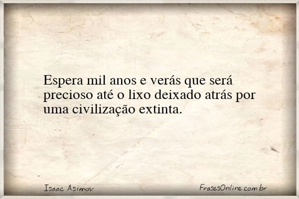 Frase de Isaac Asimov
