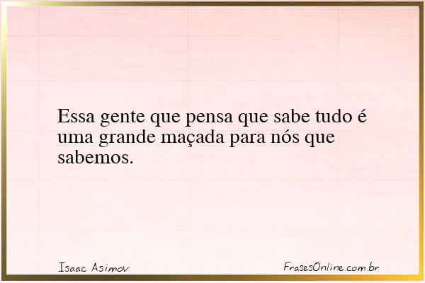 Frase de Isaac Asimov