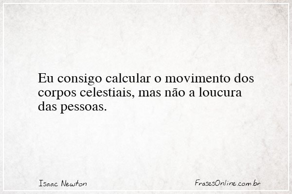 Frase de Isaac Newton