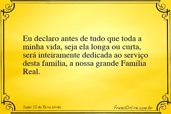 Frase de Isabel II do Reino Unido