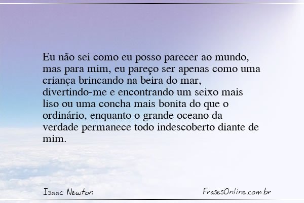 Frase de Isaac Newton