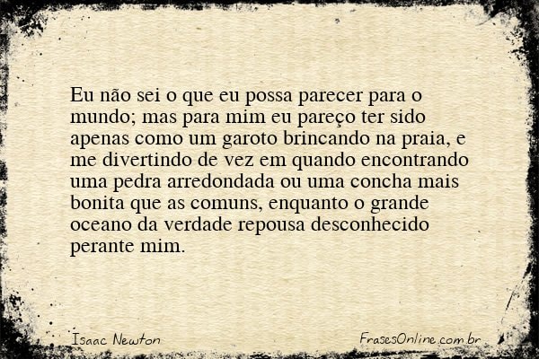 Frase de Isaac Newton
