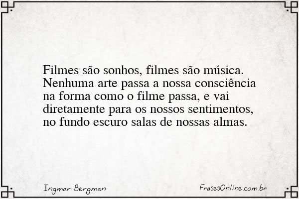 Frase de Ingmar Bergman