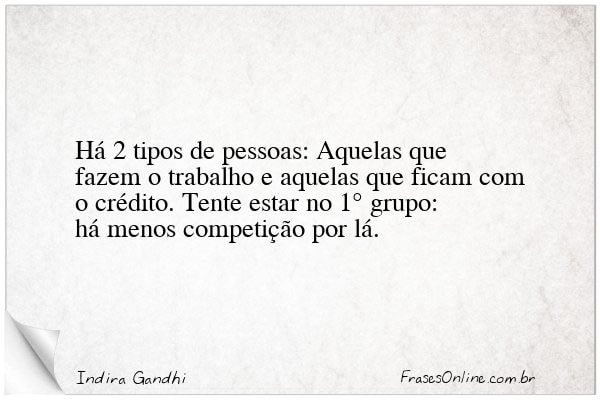 Frase de Indira Gandhi