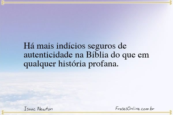 Frase de Isaac Newton