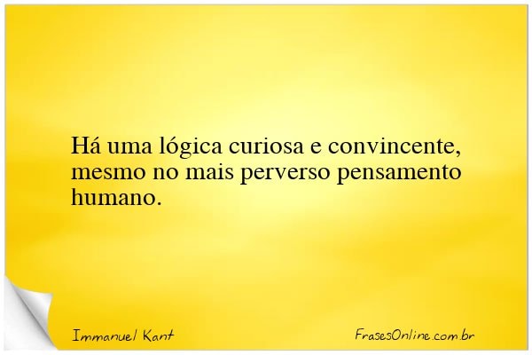 Frase de Immanuel Kant