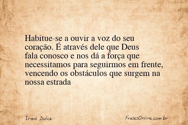 Frase de Irmã Dulce