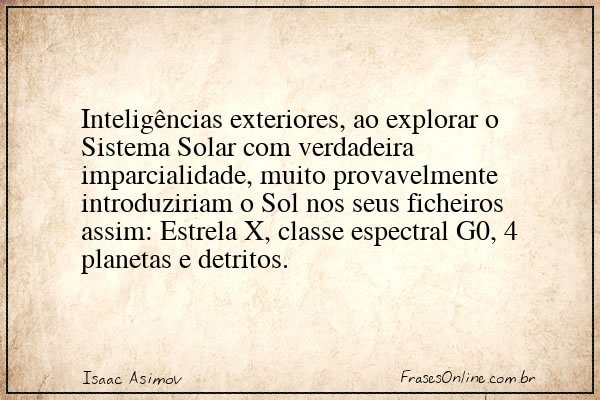 Frase de Isaac Asimov