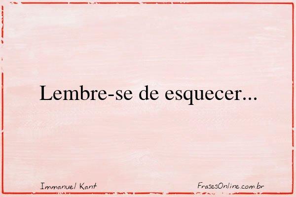 Frase de Immanuel Kant