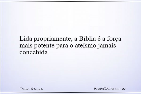 Frase de Isaac Asimov