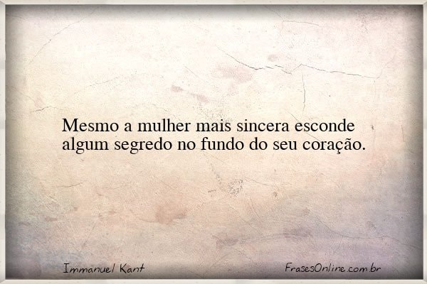Frase de Immanuel Kant