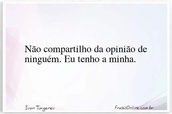 Frase de Ivan Turgenev