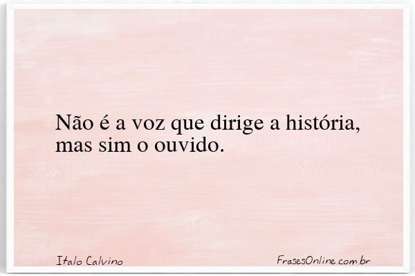 Frase de Italo Calvino
