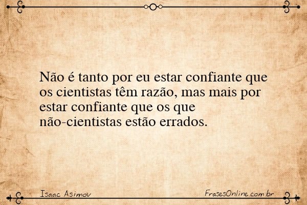 Frase de Isaac Asimov
