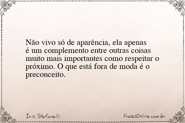Frase de Íris Stefanelli