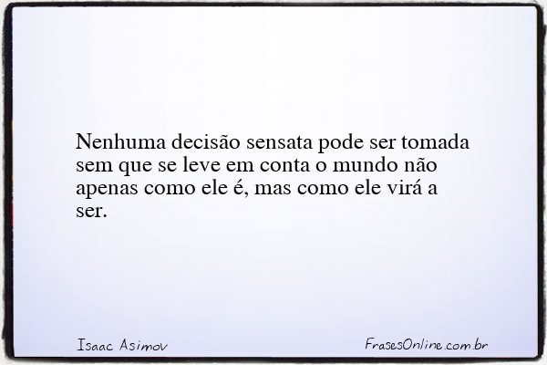 Frase de Isaac Asimov